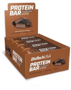 Протеиновый батончик Protein Bar 16 70 г двойной шоколад Biotechusa