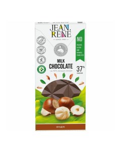 Шоколад молочный фундук с пониженным содержанием сахара 37 80 г Jean rene
