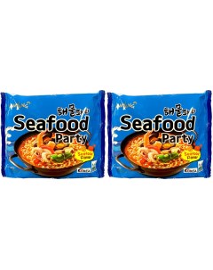 Лапша Ramen Seafood Party Самоянг со вкусом морепродуктов 125гр х2шт Samyang