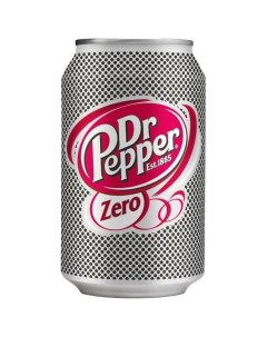 Напиток газированный Zero Доктор Пеппер Зеро Польша 24 шт х 330 мл Dr. pepper