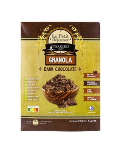 Гранола Tsakiris Family с темным шоколадом 500 г Le petit dejeuner