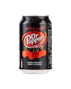 Напиток газированный Cherry Доктор Пеппер Чери Вишня Польша 24 шт х 330 м Dr. pepper