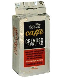 Кофе Сremoso Espresso молотый 250 г Mastro binelli