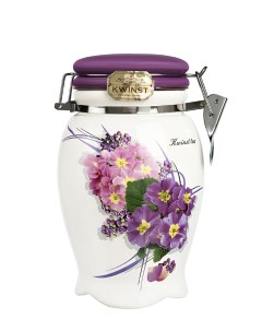 Чай черный листовой цейлонский Чайная ваза фиолетовая 150 г Kwinst
