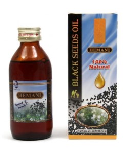 Натуральное масло черного тмина Black Seed Oil Хемани 125 мл Hemani
