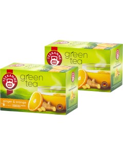 Чай зеленый Ginger Orange 2 шт х 20 пак Teekane