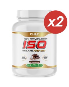 Cult ISOlate Protein шоколад 1800 грамм 2 шт по 900 г Cult sport nutrition