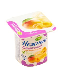 Йогуртный продукт нежный сливочный с соком абрикоса и манго 5 БЗМЖ 100 г Campina