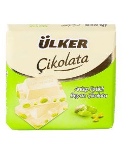 Шоколад Cikolata белый с фисташками 60 г Ulker