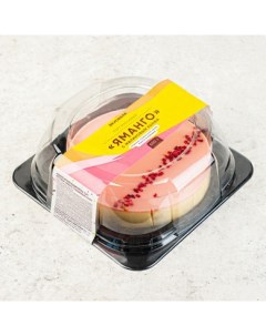 Торт Яманго муссовый с малиновым конфи 500 г Вкусвилл
