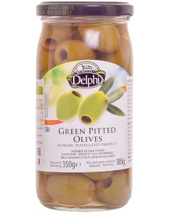 Оливки В рассоле без косточек 350 г Delphi