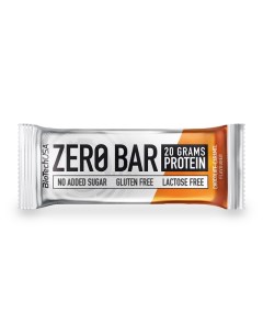 Протеиновый батончик Zero Bar 20х50 г Шоколад карамель Biotechusa