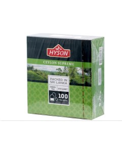 Чай зеленый Ceylon Supreme 100пак х 2гр Hyson