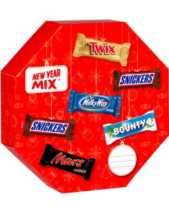 Набор шоколадный батончиков Minis Mix Карамель Пакет 352гр Mars