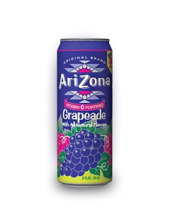 Напиток Grapeade 0 68л Упаковка 24 шт Arizona