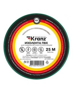 Rexant KR 09 2103 Изолента ПВХ 0 13х15 мм 25 м зеленая 5 шт уп Kranz