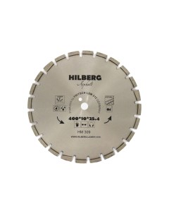 Диск алмазный отрезной 40025 412Hard Materials Лазер асфальт HM309 Hilberg