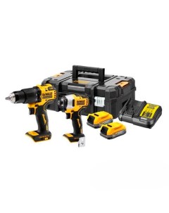 Бесщеточная дрель шуруповерт и винтаверт DCK2062E2T QW 18v XR Powerstack 2 Dewalt