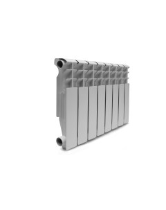 Алюминиевый радиатор LUX 8 секций белый 6024568 Könner