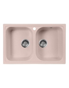 Кухонная мойка М 15 розовая Aquagranitex