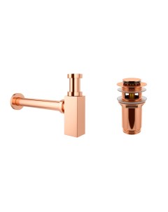 Набор Drainage System 182112001 сифон донный клапан цвет розовое золото Wellsee