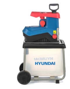 Измельчитель электрический садовый HYCH 2800 для листьев веток 2800 Вт диаметр Hyundai