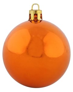 Шар на ель блестящий ЕК0287 1 шт оранжевый Snowmen