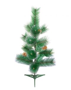 Сосна искусственная Пушистая pinetree_60 60 см зеленая заснеженная Qvatra