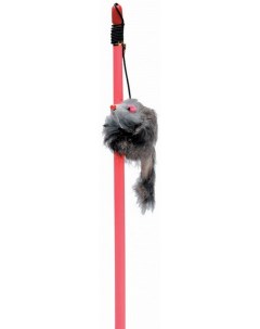 Игрушка для кошек Удочка дразнилка с меховой мышкой 30 см Cat toys