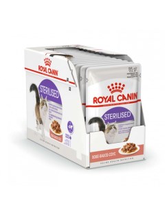 Влажный корм для кошек Sterilised с мясом в соусе 28шт по 85г Royal canin