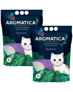 Наполнитель для туалета кошек Прованс силикагелевый 2 шт по 3 л Aromaticat