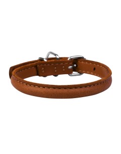 Ошейник для собак WAUDOG Soft двойной круглый коричневый 8 мм х 20 23 см Collar