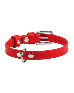 Ошейник для собак Collar Glamour без украшений красный XS 12мм х 21 29см Waudog