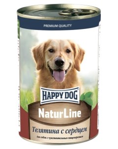Консервы для собак Natur Line телятина с сердцем 410 г Happy dog