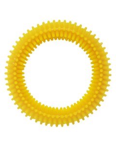 Игрушка для собак Кольцо Сириус с шипами желтый 8 см Tappi