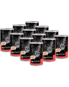 Консервы для кошек с мясным ассорти в соусе 12 шт по 415 г Tasty