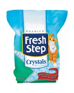 Впитывающий наполнитель для кошек Crystals силикагелевый 3 62 кг 15 л Fresh step