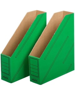 Лоток для бумаг вертикальный 75мм зеленый 2шт 25 уп Attache