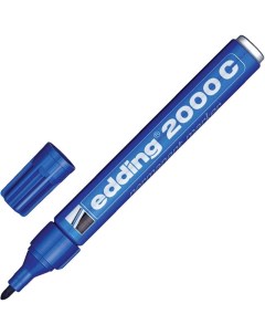 Перманентный маркер E 2000C голубой круглый наконечник 1 5 3 мм заправляемый Edding