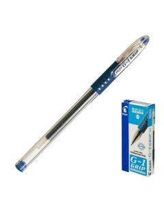 Ручка гелевая Pilot G1 Grip узел 0 5 мм чернила синие резиновый упор 12 шт Nobrand
