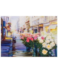 Набор для вышивания Живая картина Цветы Парижа Panna
