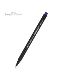 Ручка капиллярная BrunoVisconti Slimline FINELINER 0 36 мм синяя Nobrand