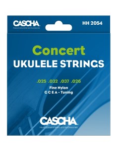 Комплект струн для концертного укулеле прозрачный нейлон HH 2054 Cascha