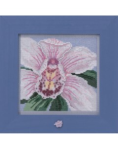 Набор для вышивания бисером Белая орхидея арт MH142014 Mill hill