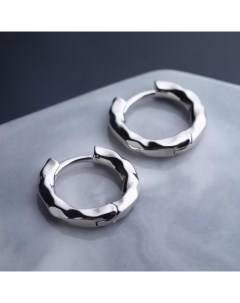 Швензы кольца родированные Атмосфера d 17мм цвет серебро Nobrand