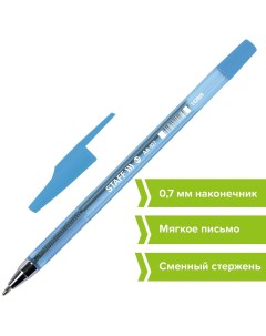 Ручка шариковая синяя 0 35 мм 50 шт Staff