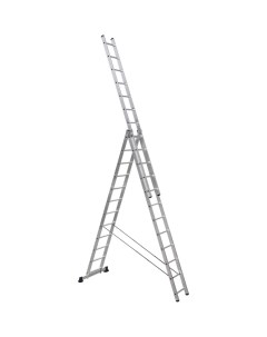 Алюминиевая трехсекционная лестница стремянка Sevenberg
