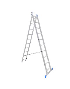 Двухсекционная алюминиевая лестница Ladderbel
