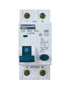 Автоматический выключатель дифференциального тока Generica