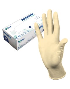 Латексные смотровые перчатки Dermagrip